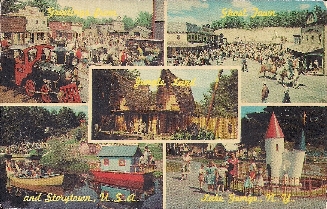 AMUSEMENT PARK, Story Land, Lake NY, 1967 Jungle Land, Ghost