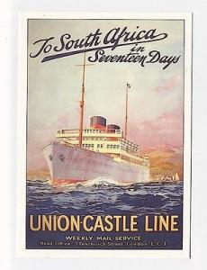 ad1316 - advert for Union Castle  Line  - poster art post...