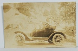 Rppc Men Posing in Buick Roadster Real Photo c1910 Postcard N18