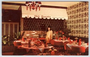 1960's CHEZ FRANCOISE GOURMET FRENCH RESTAURANT LA JOLLA CALIFORNIA CA POSTCARD