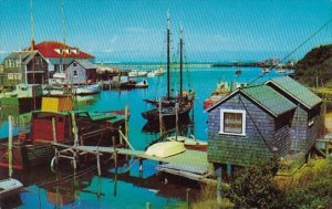 Fishing Boats & Fishing Village Massachusetts 1957