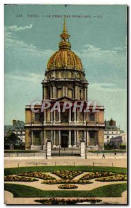 Old Postcard Paris Dome des Invalides