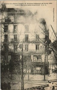 CPA PARIS 2e 63, Bd Sébastopol Incendie de la maison Laurette (926097)