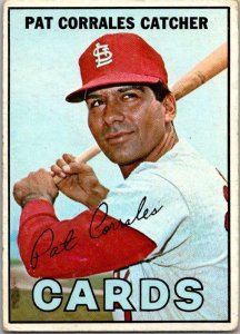 1967 Topps Baseball Card Pat Corrales St Louis Cardinals sk2259