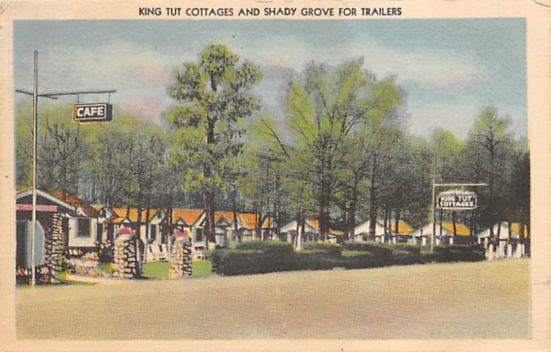 King Tut Cottages Little Rock Arkansas USA Trailer Park 1939 