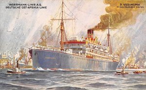 SS Ussukuma Woermann Line Unused 
