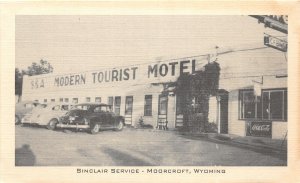 F89/ Moorcroft Wyoming Postcard c1940s Sinclair Service Gast Station