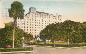 Hand Colored Postcard Fort Harrison Fireproof Hotel Clearwater FL Pinellas