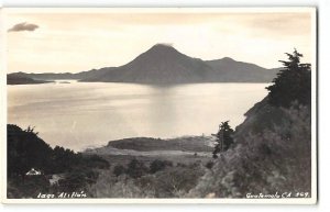 RPPC Lago Atitlán GUATEMALA Foto Biener 1920s Real Photo Vintage Postcard