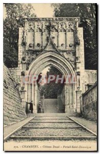 Old Postcard Chambery castle Ducal Portal St. Dominic