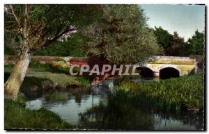 Old Postcard Normandy Picturesque Near the Old Bridge