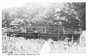 Fishing Creek Bridge Marysville, Pennsylvania PA  