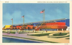 Chicago World's Fair Agricultural Building CT Art Colortone WF34Postcard