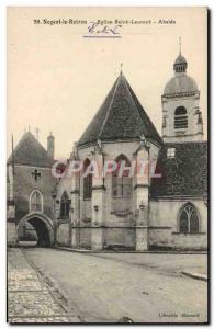 Old Postcard Nogent Rotrou Saint Lawrence Church Apse