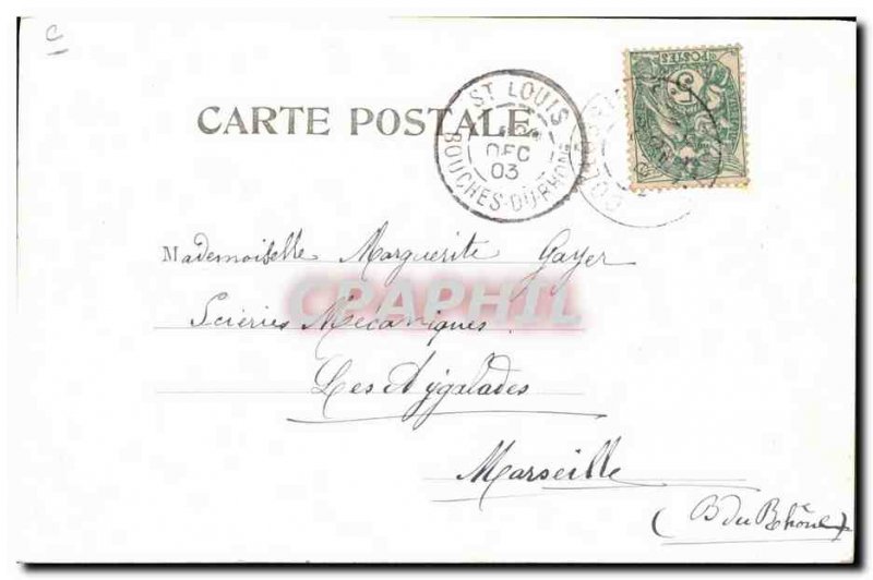 Old Postcard Fantasy Pierrot