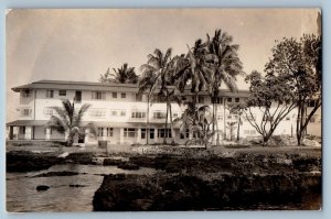 Hawaii HI Postcard RPPC Photo View Of Naniloa Hotel c1940's Unposted Vintage