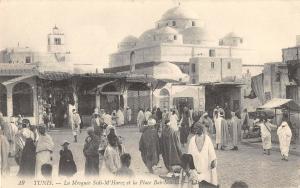 BR102882 tunis tunisia la mosquee sidi m harez types folklore africa costumes