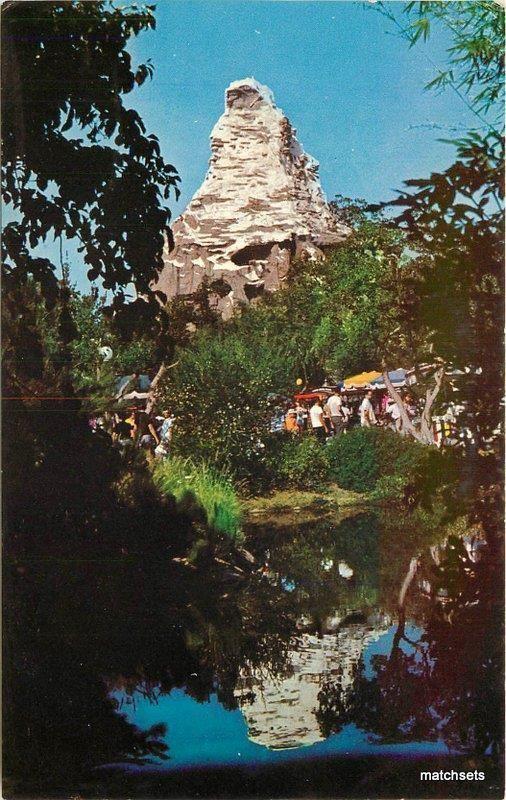 1950s Disneyland Anaheim California Matterhorn Mountain amusement postcard 6353