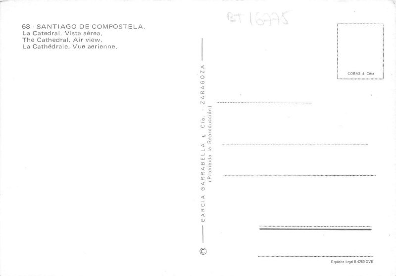 BT16775 Santiago de compostela la catedral vista aerea spain 