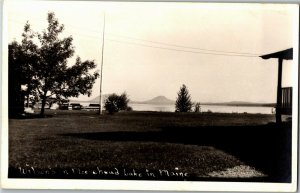 RPPC Wilson's on Moosehead Lake Greenville Junction ME Vintage Postcard S37