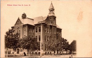 Postcard Webster School in East St. Louis, Illinois