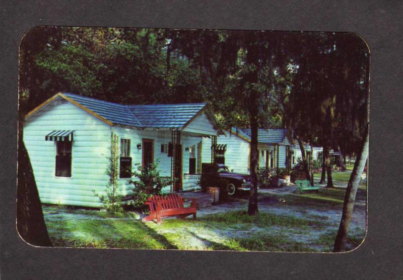 FL Suwannee Gables Court Cabins Old Town Florida Postcard