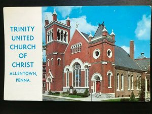 Vintage Postcard 1970's Trinity United Church of Christ Allentown PA