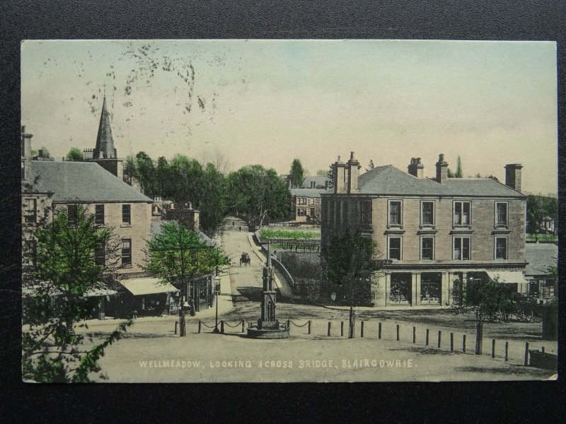 Scotland BLAIRGOWIE Wellmeadow looking across bridge c1905 Postcard