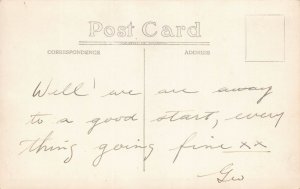 J80/ Ship RPPC Postcard c1920 Hamonic Interior Lounge Area 44