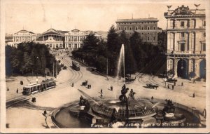 Italy Roma Rome Fontana delle Naladi e la Stazione di Terme