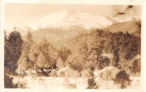 Old Baldy in Winter Scenic View Real Photo Antique Postcard J72429