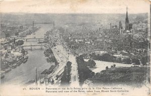 br108462 panorama and view of the seine mount saint chaterine rouen france