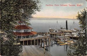 Tacoma Washington Point Defiance Pavillion Antique Postcard J50926 