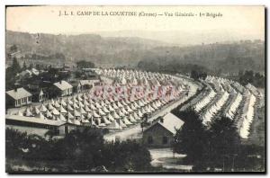 Old Postcard Camp De La Courtine Vue Generale Army