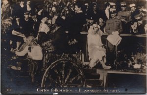 Corteo Folkloristico IL Passaggio Italian Royal Family Vintage RPPC C080