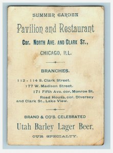 1882 Brand & Co.'s Utah Barley Lager Beer Schloppenberger Brewery Big Man P206