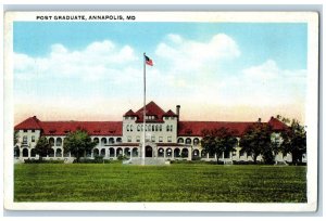 Annapolis Maryland MD Postcard  Post Graduate Building Exterior c1920's Vintage