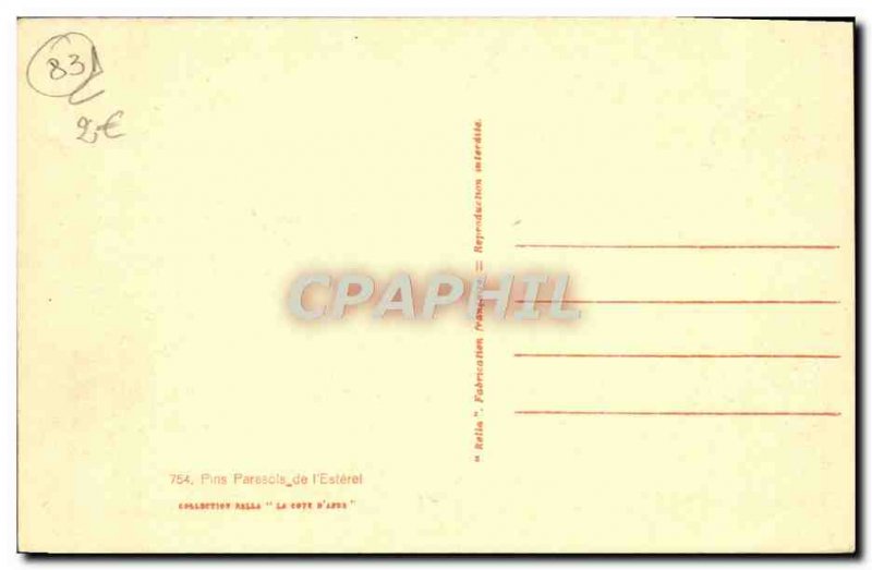 Old Postcard Pins Parasols From I & # 39Esterel