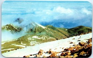 Above timberline and above the clouds near the top of Pikes Peak - Colorado