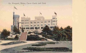 Casco Castle & Park South Freeport Maine 1905c postcard