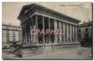 Postcard Old Nimes Maison Carree