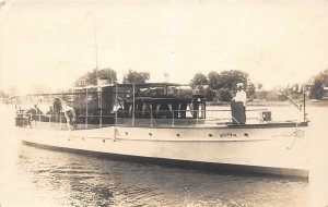 PC1/ Alexandria Bay New York RPPC Postcard '24 Ruma Yacht Thousand Islands 285