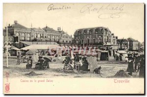 Old Postcard Casino or the large living room Trouville
