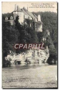Old Postcard Souillac Chateau De Rives Pinsac Dordogne