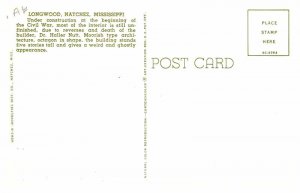 Postcard BUILDING SCENE Natchez Mississippi MS AT2249