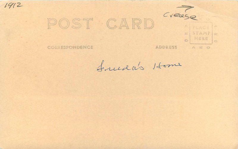 RPPC A Tug of War at Blind River Ontario Photo Postcard