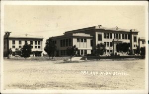 Orland California CA High School c1910 Real Photo Postcard