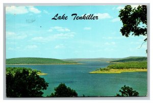 Vintage 1967 Postcard Lookout Point Lake Tenkiller Eastern Oklahoma - Fishing