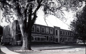 Indianola Iowa IA Simpson College Science Hall Real Photo Vintage Postcard