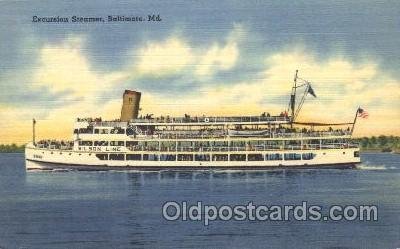 Excursion Steamer Steamer Ship Unused 